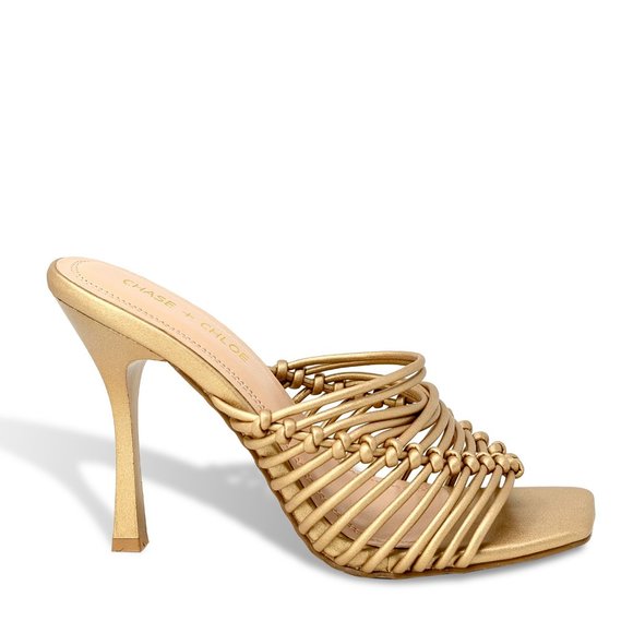 Caged Slip-On Heel By Chase + Chloe - Picture 1 of 4